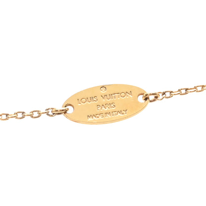 Louis Vuitton Metal Louisette Necklace Gold 4 of 5