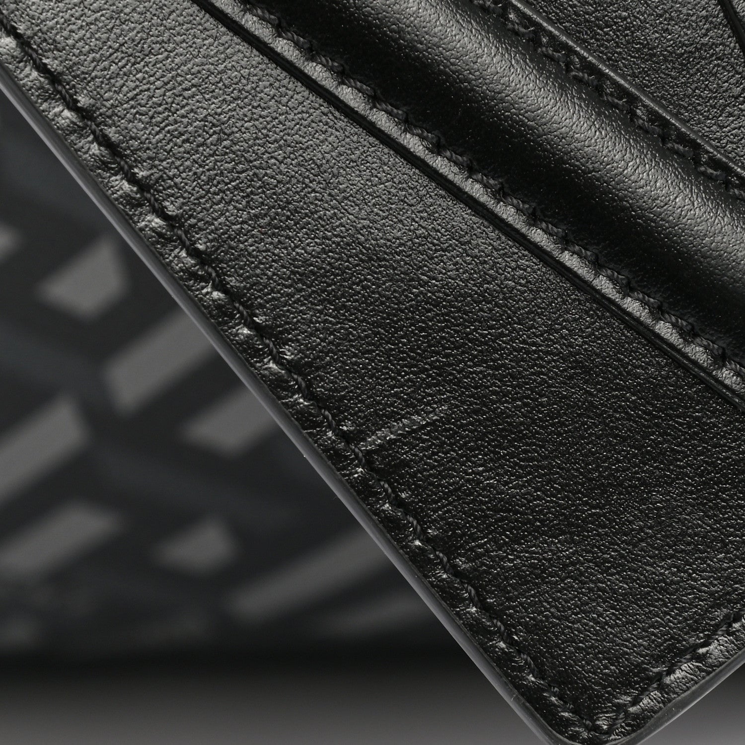 Versace Coated Canvas Calfskin La Greca Signature Travel Bag Black Grey 10 of 12
