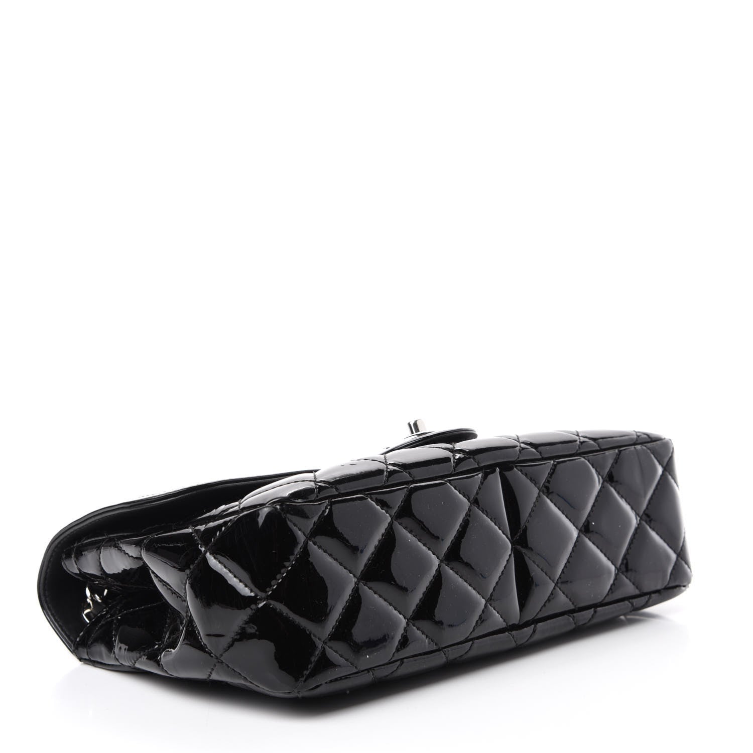 Chanel Patent Quilted Large Coco Shine Flap Black 5 of 20