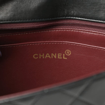 Chanel Lambskin Quilted Medium Single Flap Black 6 of 14