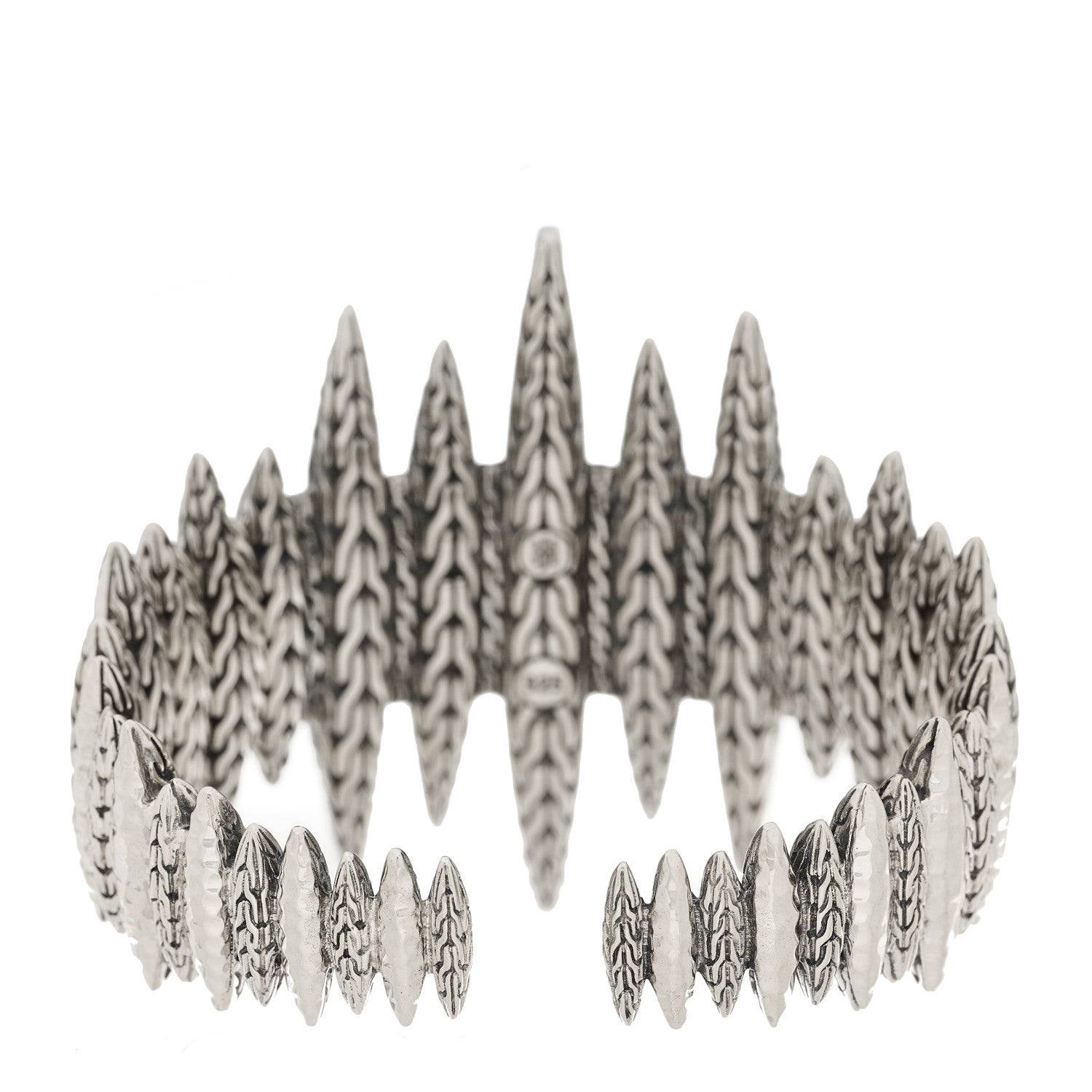 John Hardy Sterling Silver Classic Chain Spear Cuff Bracelet 2 of 3