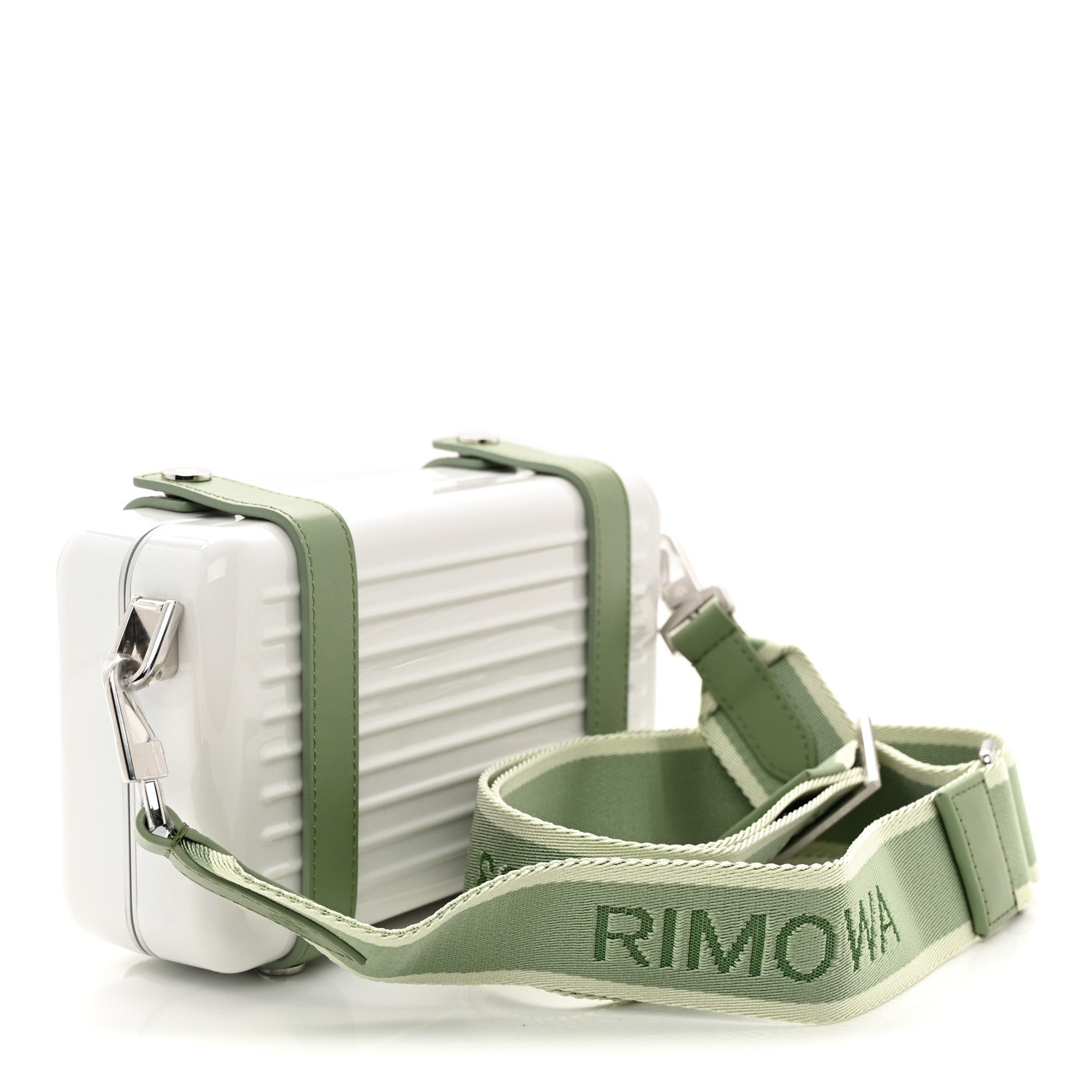 Rimowa Gloss Polycarbonate Personal Cross-Body Bag White Green