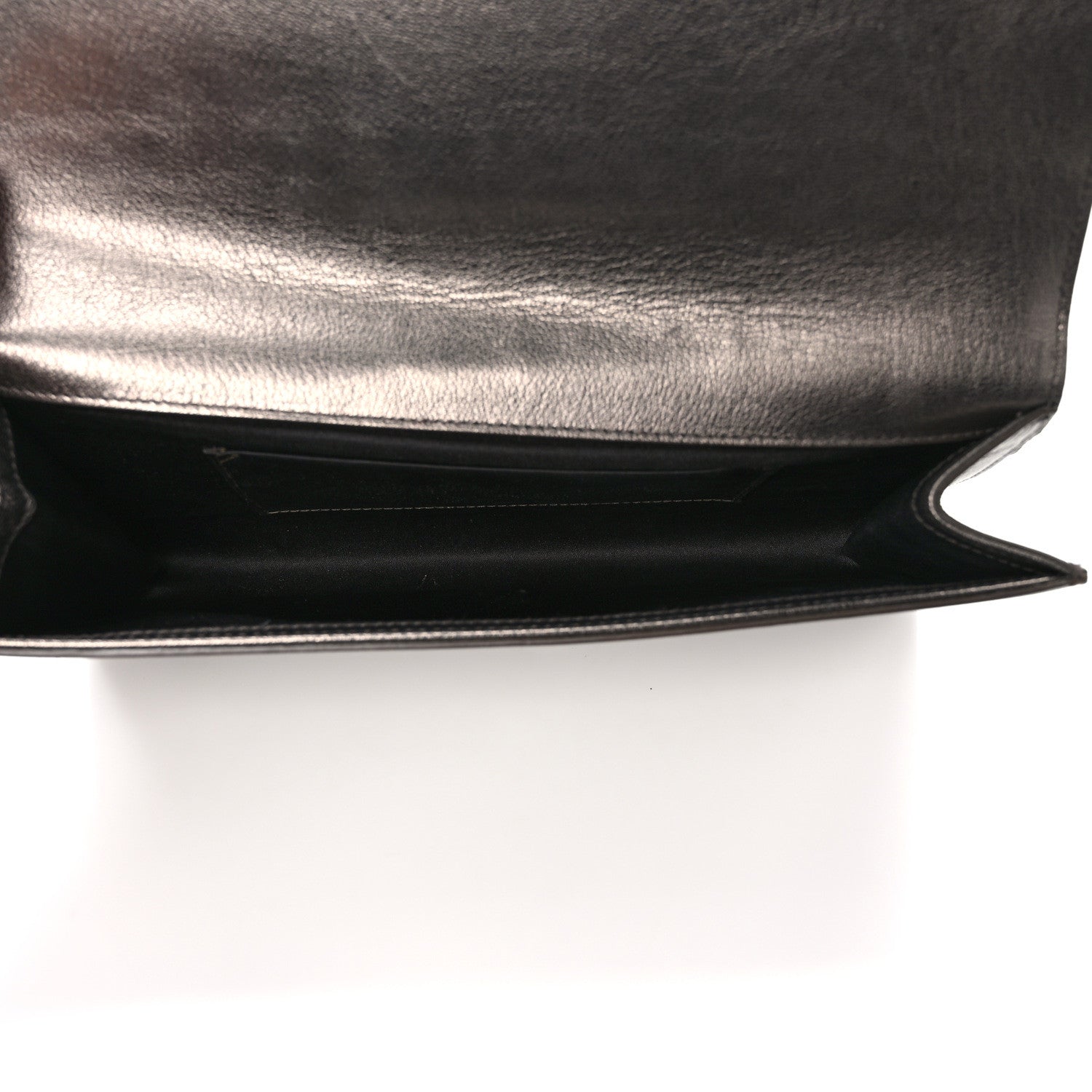 Saint Laurent Metallic Calfskin Monogram Belle de Jour Chain Clutch Gold 5 of 8