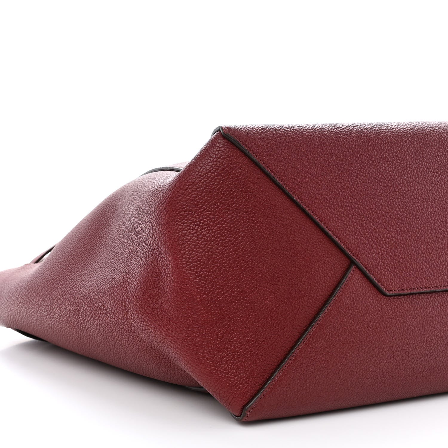 Celine Soft Grained Calfskin Small Belt Cabas Phantom Light Burgundy 9 of 10
