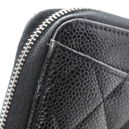 Chanel Caviar Quilted Large Gusset Zip Around Wallet Black 13 of 16