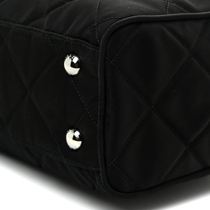Prada Nylon Tessuto Impuntu Quilted Shoulder Bag Black 9 of 9