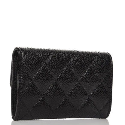 Chanel Caviar Quilted Flap Card Holder Black 3 of 8