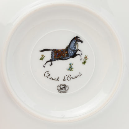 Hermes Porcelain Cheval d'Orient Tea Cup and Saucer 6 of 9