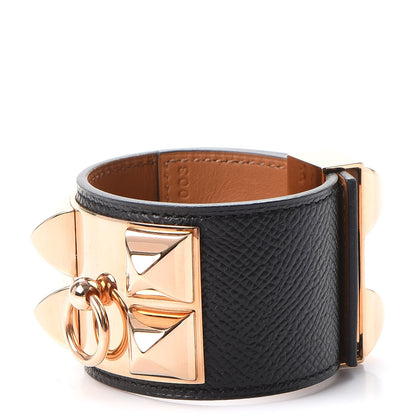 Hermes Epsom Collier de Chien CDC Bracelet S Black 1 of 9