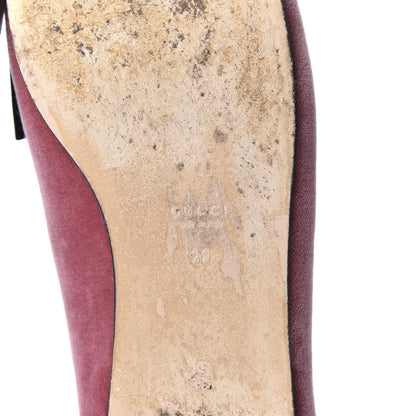 Gucci Velvet Etoile Pearl Embellished Loafers 38 Tibet Red 11 of 12