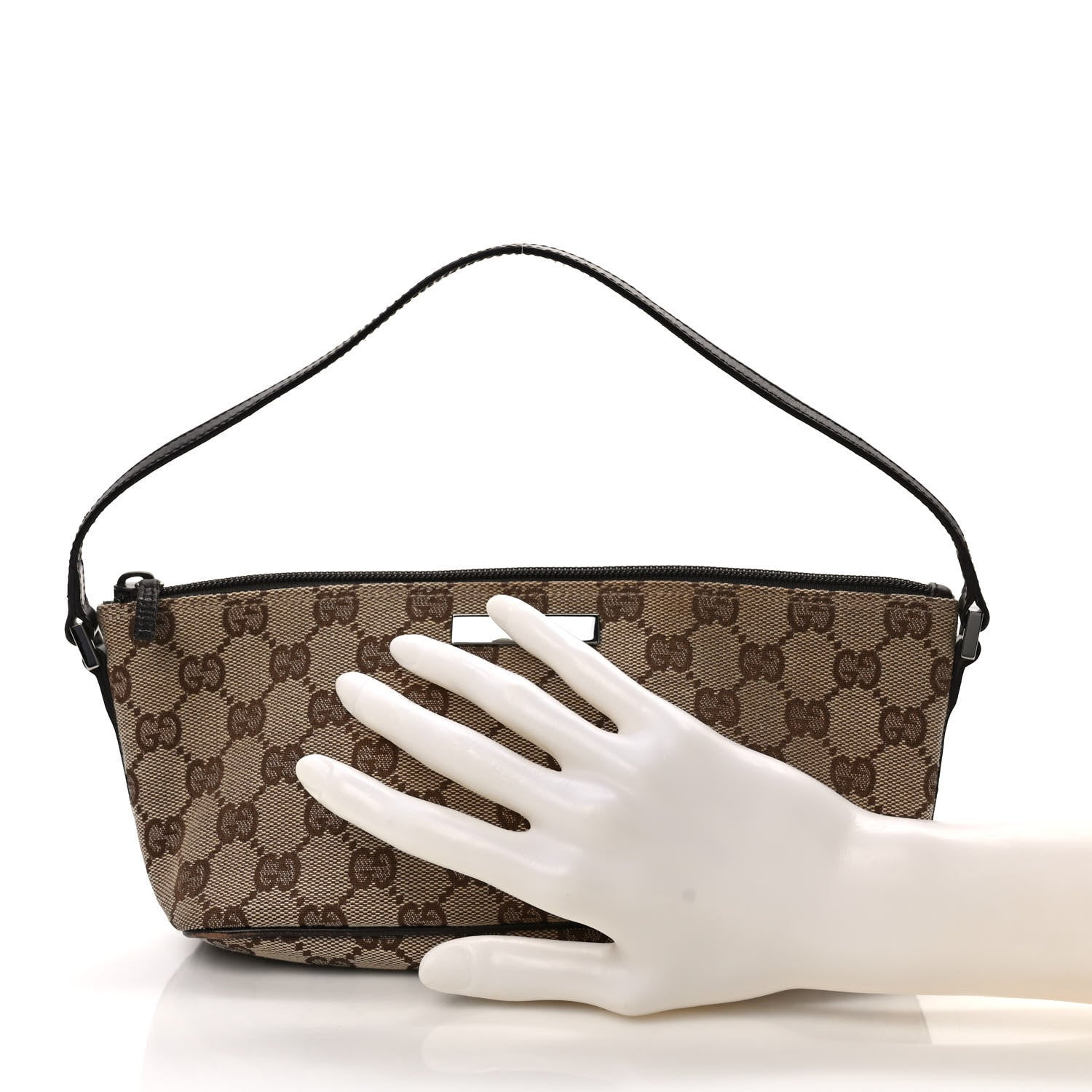 Gucci Monogram Boat Pochette Brown 2 of 11