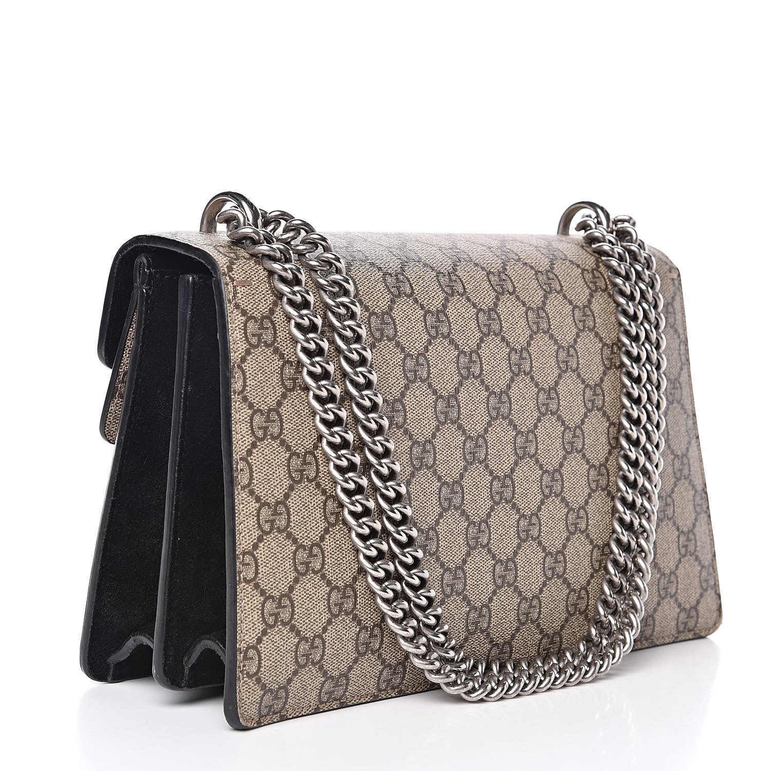Gucci GG Supreme Monogram Small Dionysus Shoulder Bag Black 3 of 15