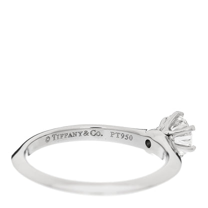Tiffany Platinum Diamond .46ct Solitaire Engagement Ring 50 5.5 5 of 7