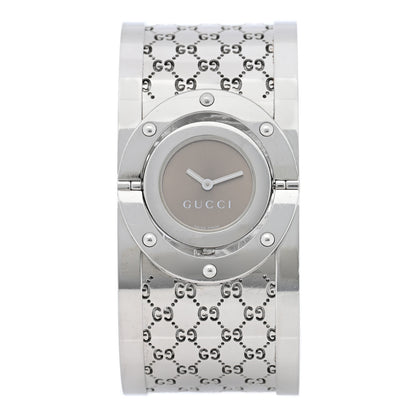 Gucci Stainless Steel 33mm Twirl Quartz Watch Brown 1 of 5