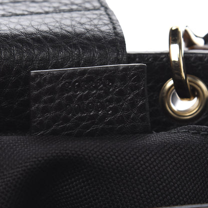 Gucci Cellarius Calfskin Mini Bamboo Shopper Tote Black 6 of 9