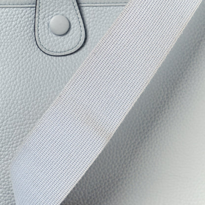 Hermes Taurillon Clemence Evelyne III GM Bleu Pale 13 of 14