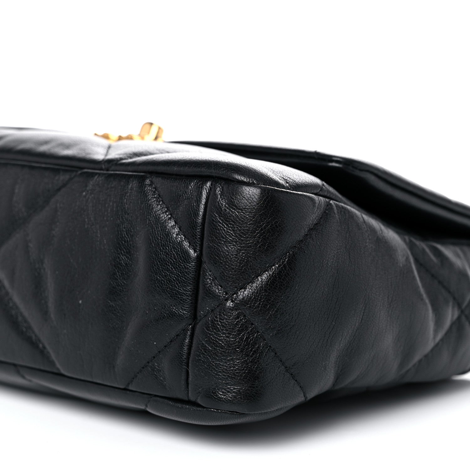 Chanel Goatskin Quilted Medium Chanel 19 Flap Black 12 of 13