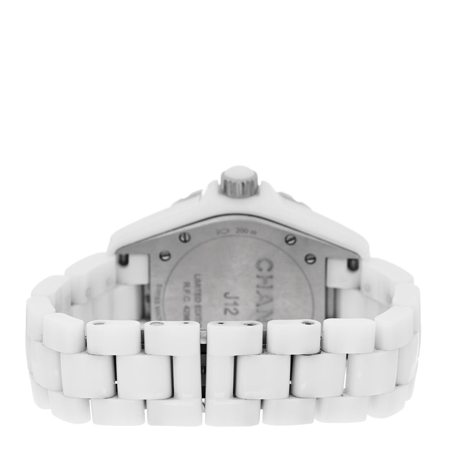 Stainless Steel Ceramic Diamond Pink Mother of Pearl 38mm J12 Automatic Watch White