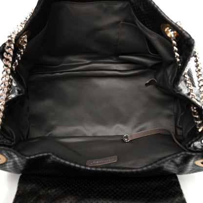 Chanel Calfskin Perforated Large Drill Accordion Flap Black 5 of 10