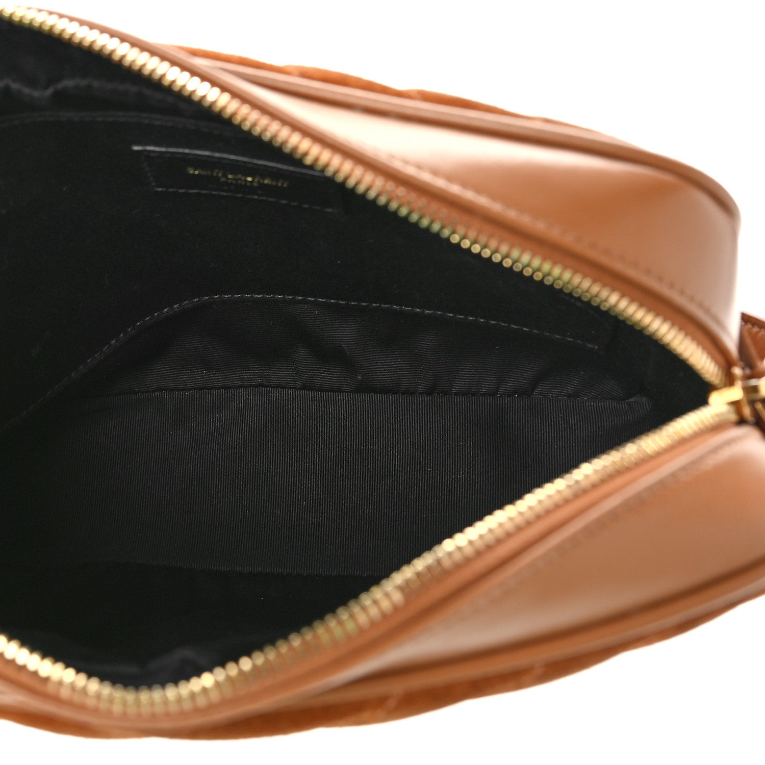 Saint Laurent Suede Matelasse Monogram Lou Camera Bag Cinnamon 5 of 9