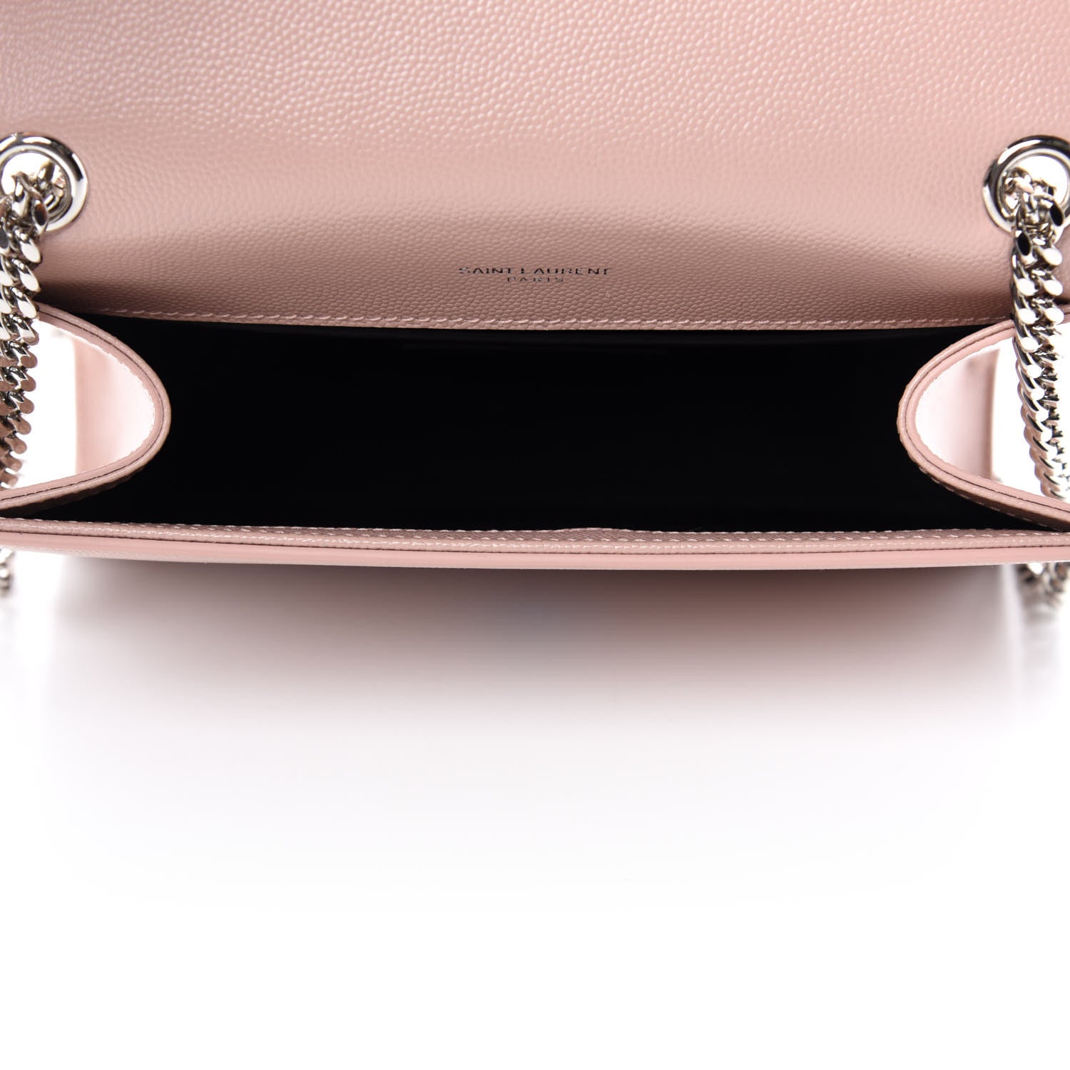 Saint Laurent Grain De Poudre Small Classic Monogram Kate Tassel Satchel Pale Blush 5 of 11