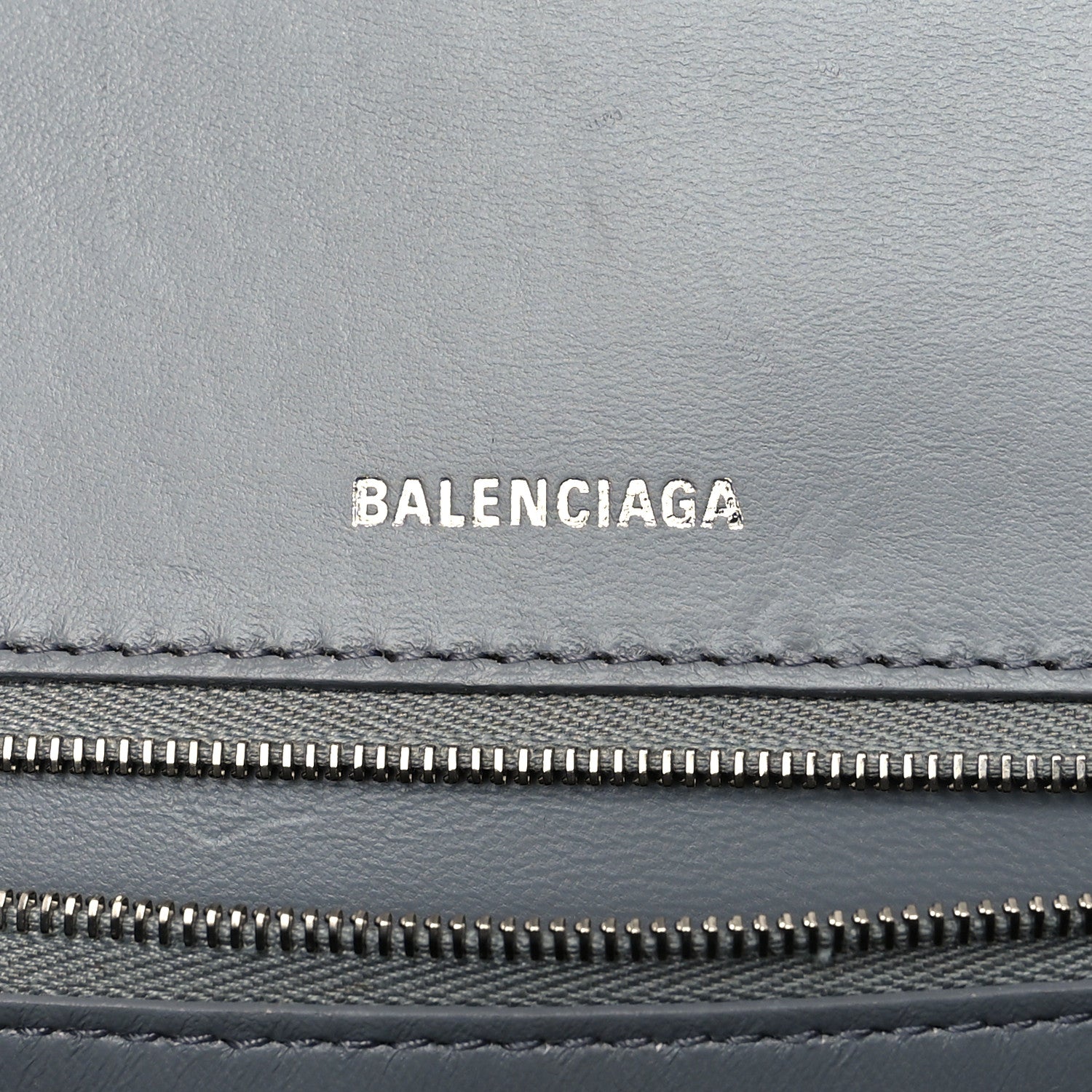 Balenciaga Shiny Calfskin Crocodile Embossed Medium Hourglass Top Handle Bag Balenciaga Grey 10 of 12
