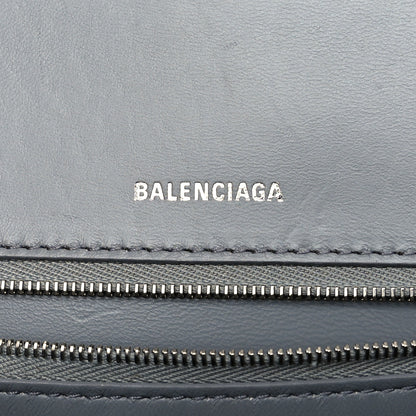 Balenciaga Shiny Calfskin Crocodile Embossed Medium Hourglass Top Handle Bag Balenciaga Grey 10 of 12