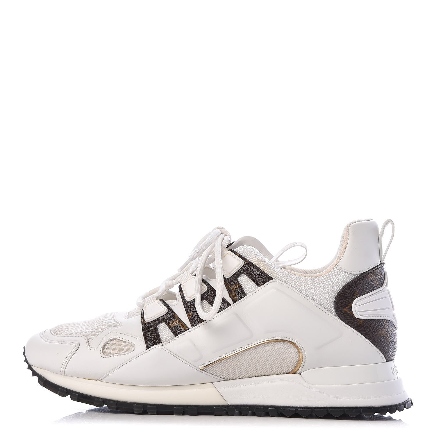 Louis Vuitton Calfskin Monogram Run Away Sneakers 38 White 1 of 14