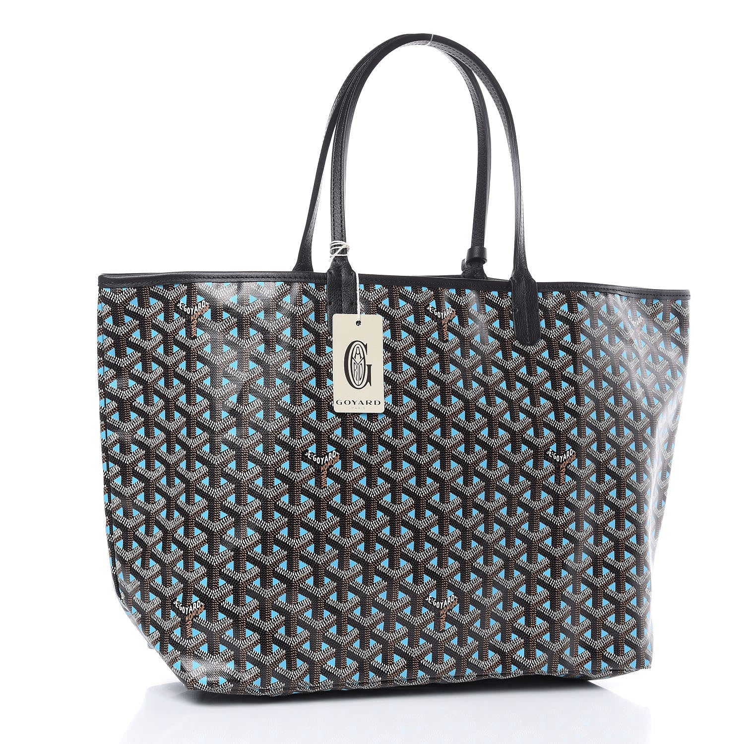 Goyard Goyardine Saint Louis Claire Voie PM Black Blue 3 of 8