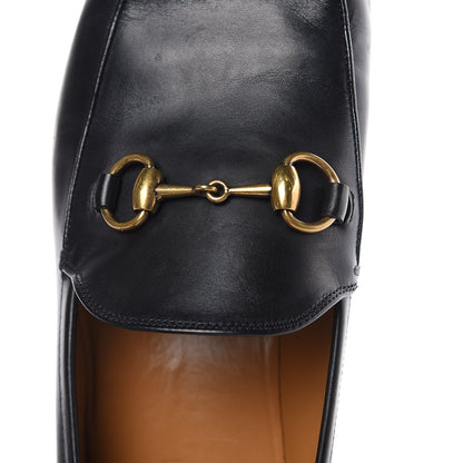 Gucci Calfskin Horsebit Mens Jordaan Loafers 7.5 Black 8 of 14