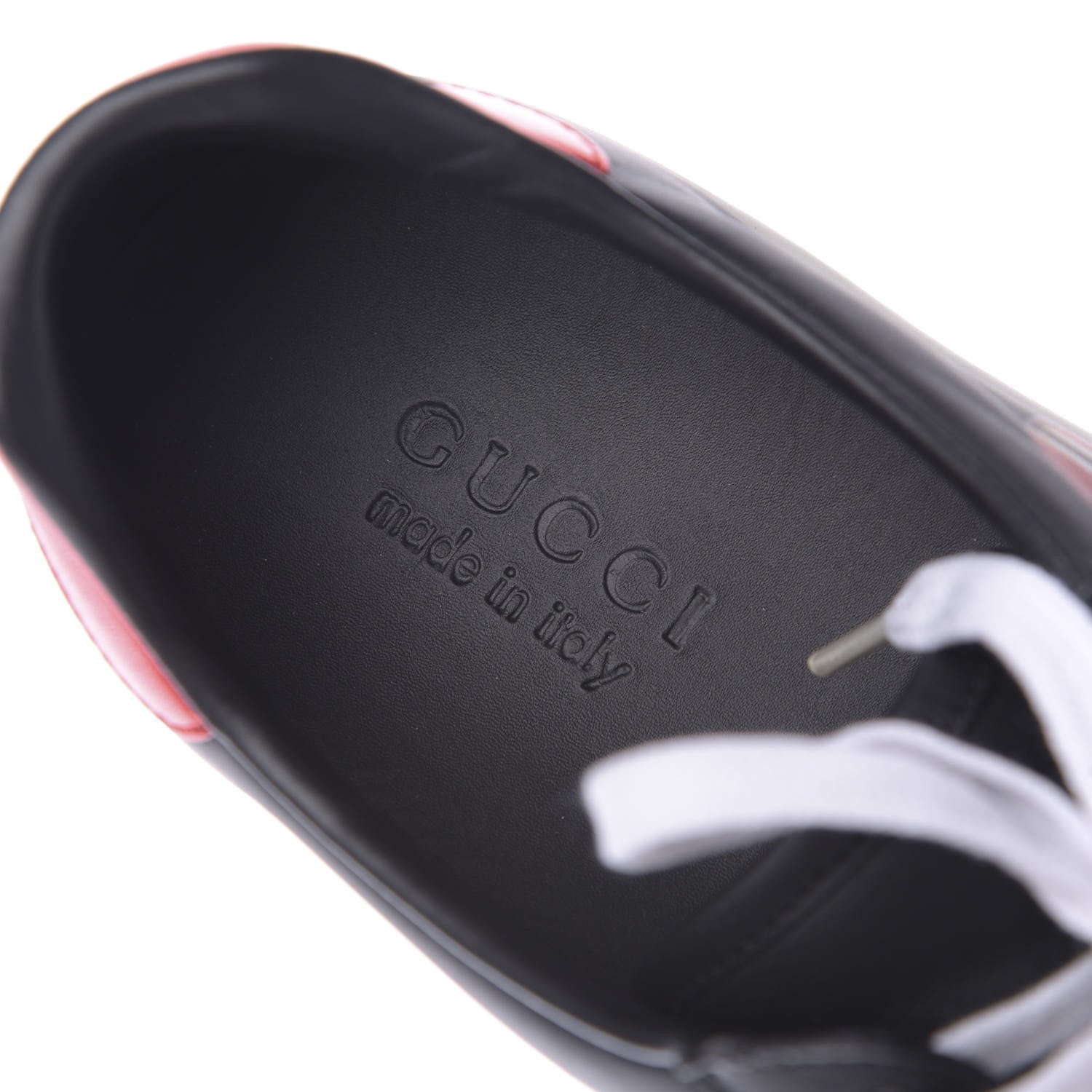 Gucci Calfskin Kingsnake Mens Ace Sneakers 9 Black Multicolor 8 of 10
