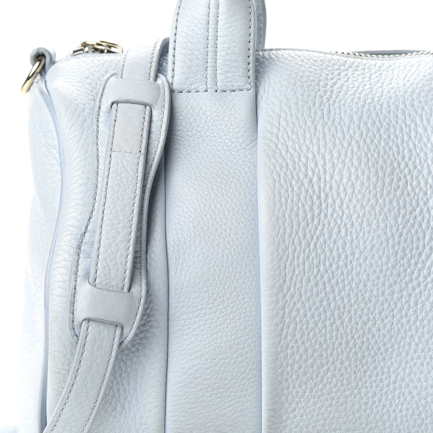 Alexander Wang Pebbled Lambskin Rocco Light Blue Pale Gold Hardware 9 of 13