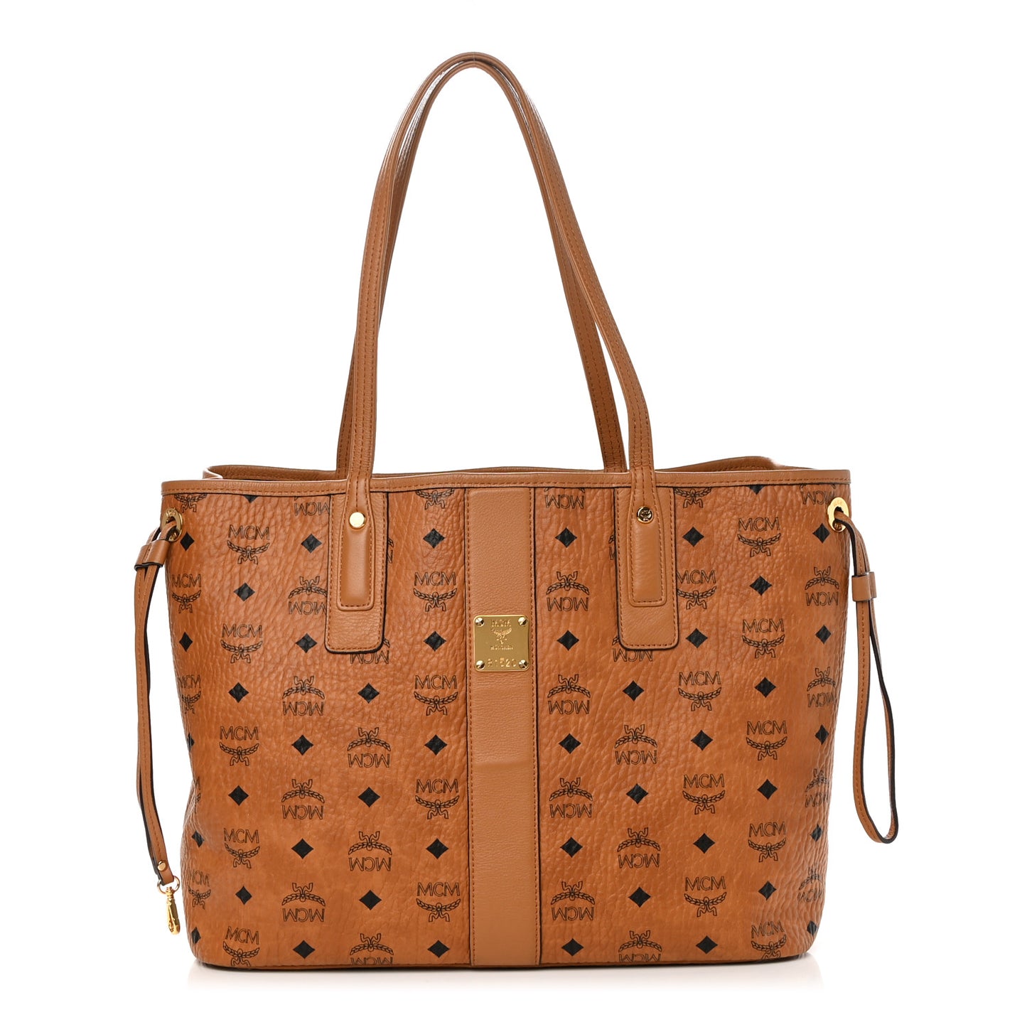 Visetos Medium Liz Reversible Shopper Tote Cognac