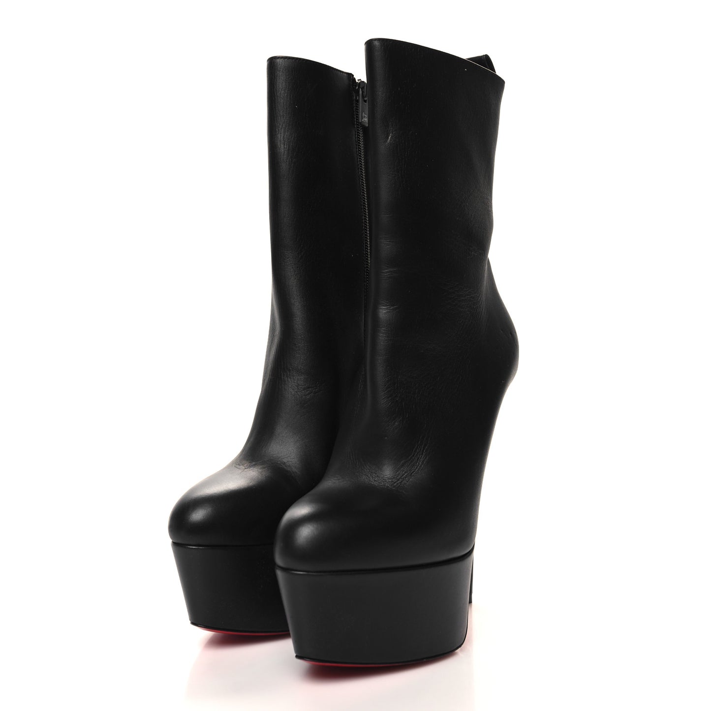 Calfskin Dolly Alta Booty 160 Ankle Boots 40 Black
