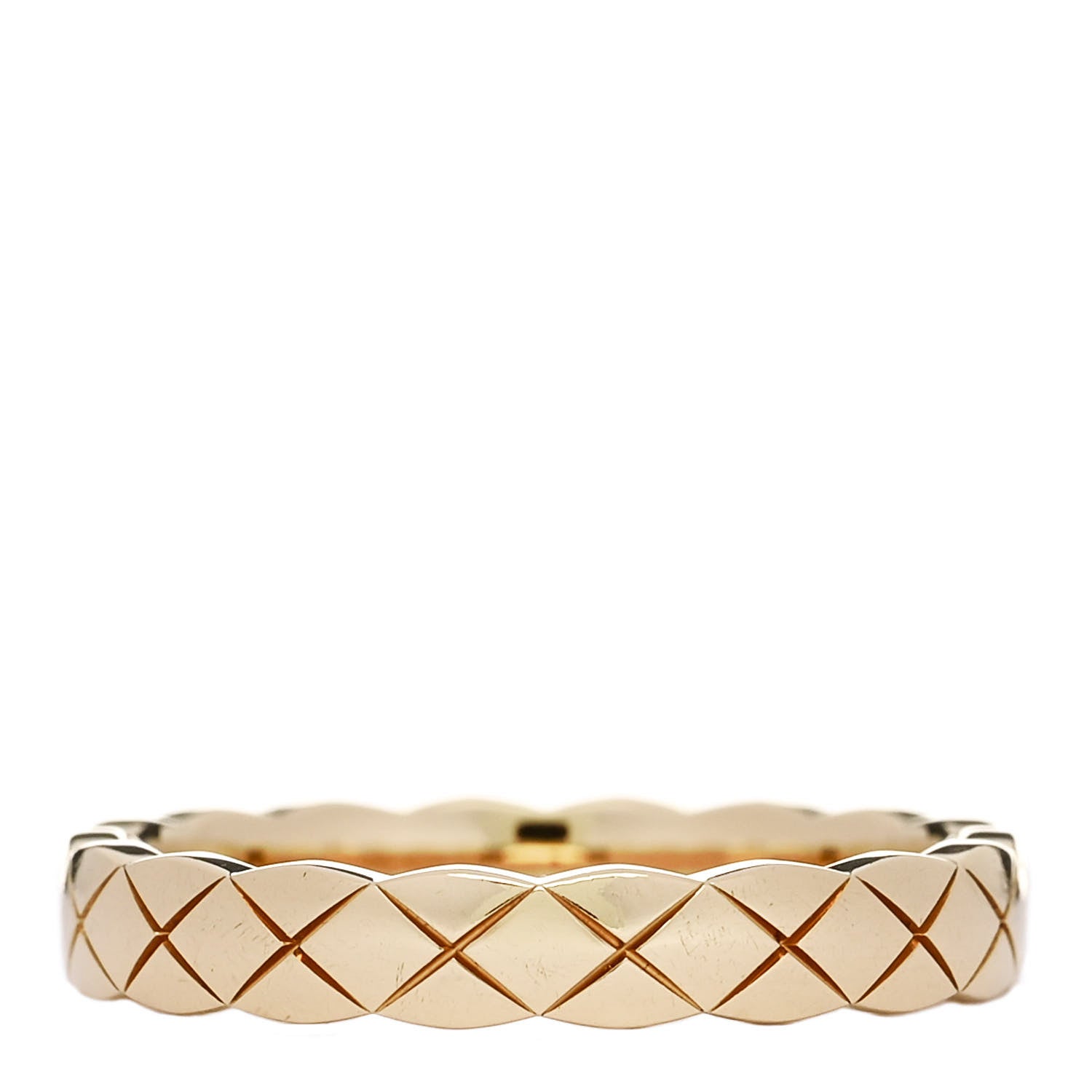 Chanel 18K Yellow Gold Mini Coco Crush Ring 52 6 3 of 5