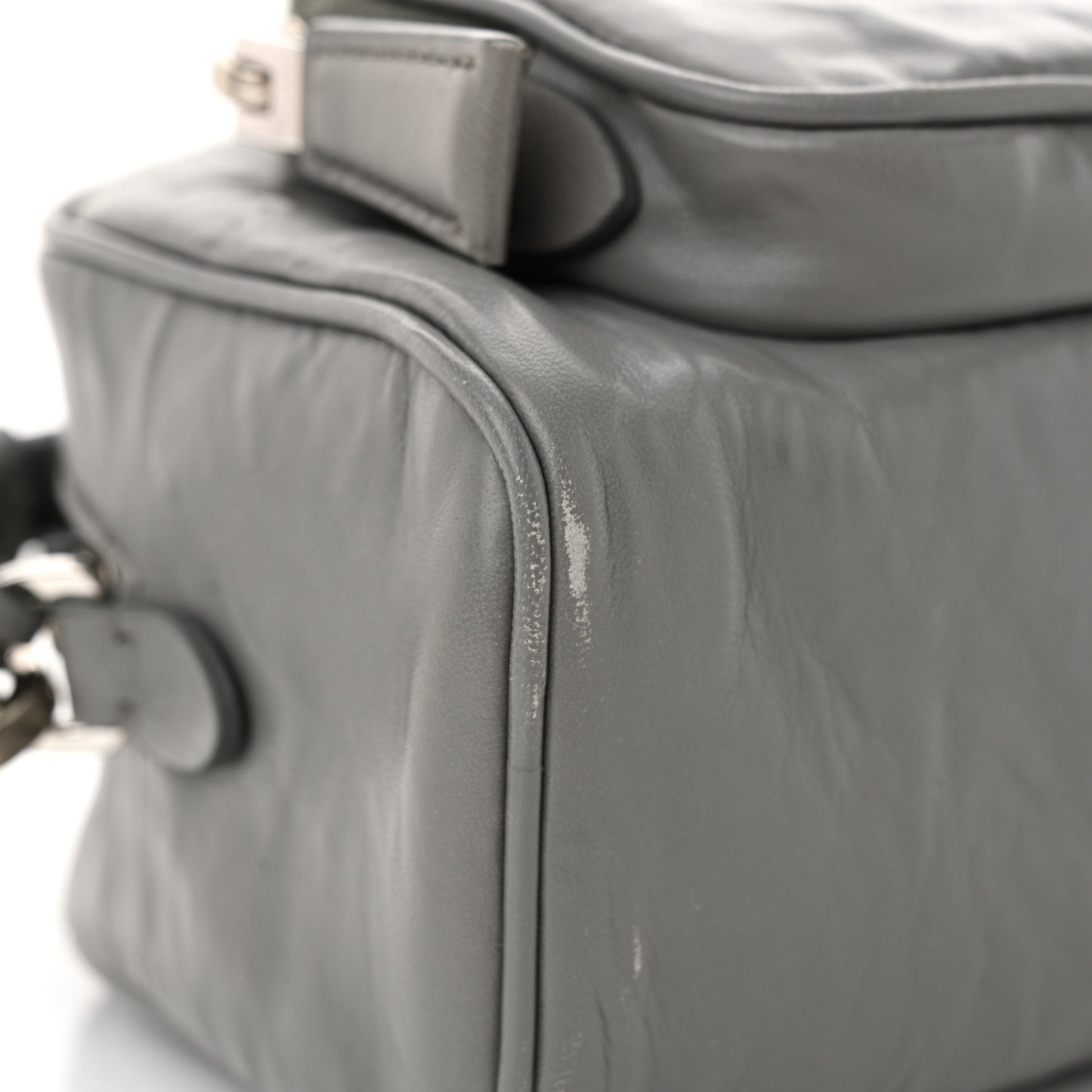 Nappa Antique Multi-Pocket Shoulder Bag Ardesia