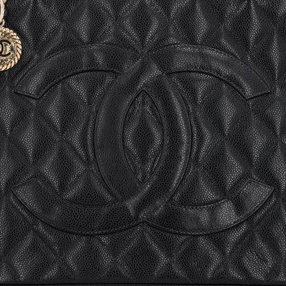 Chanel Caviar Quilted Medallion Tote Black 8 of 10
