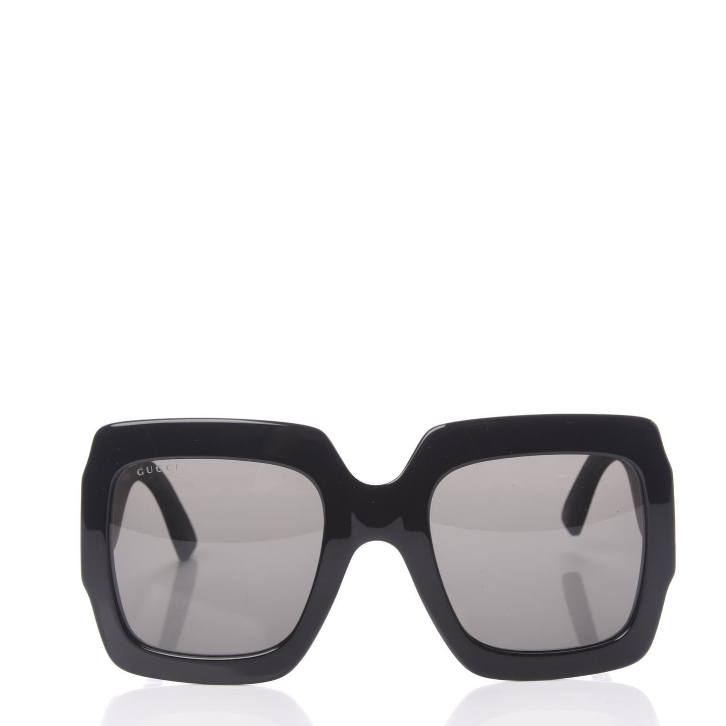 Square Frame GG0102S Sunglasses Glitter Gold