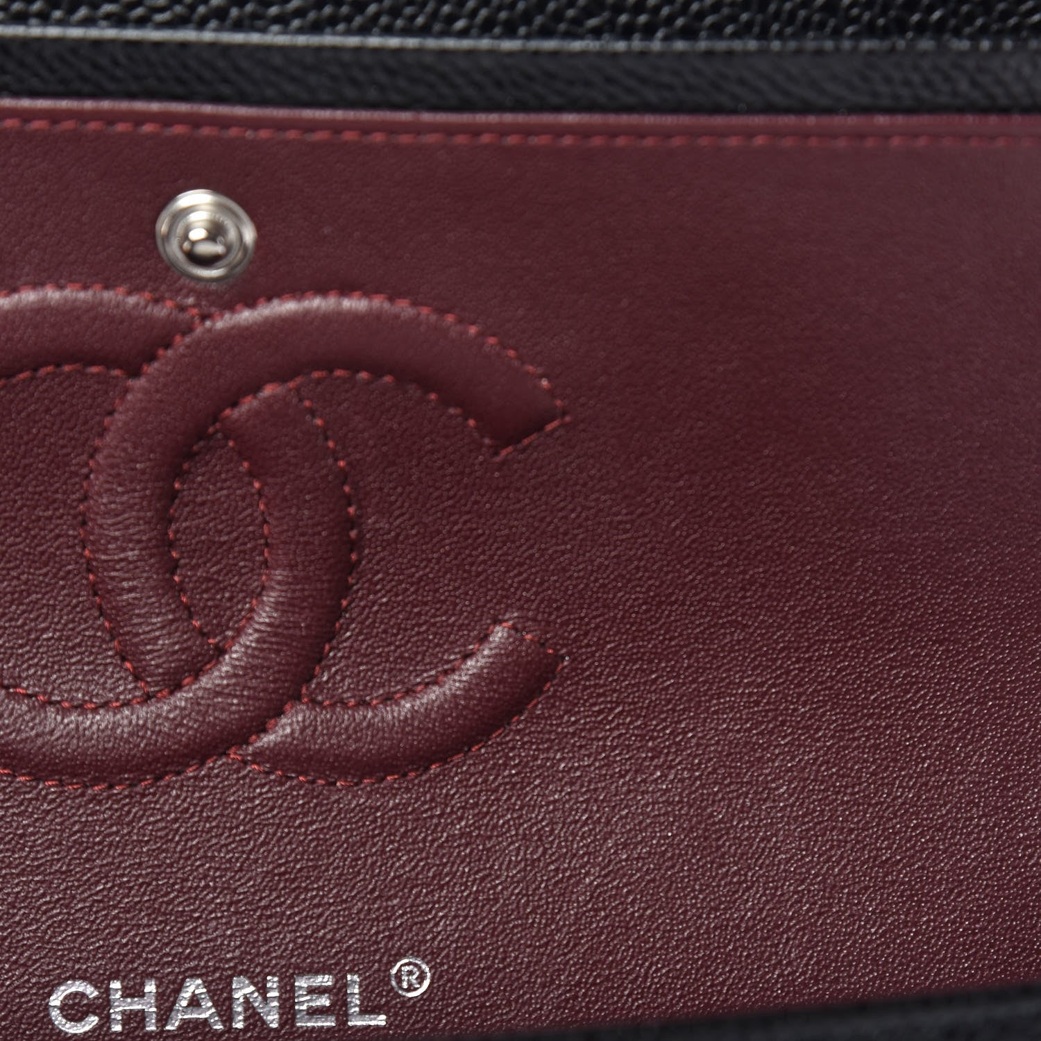 Chanel Caviar Quilted Medium Double Flap Black 11 of 14