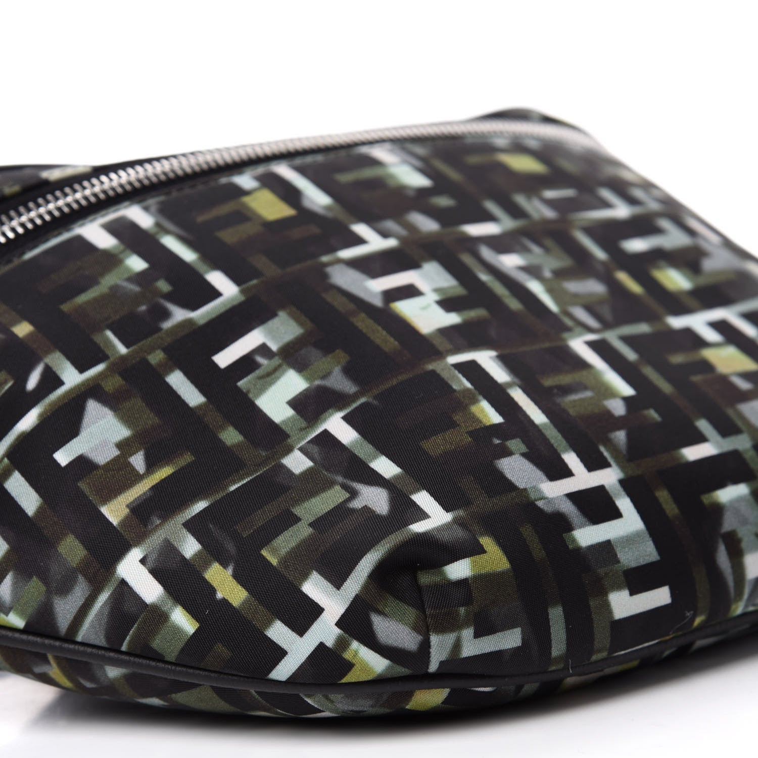 Fendi Nylon CamouFF Belt Bag Black Multicolor 6 of 10