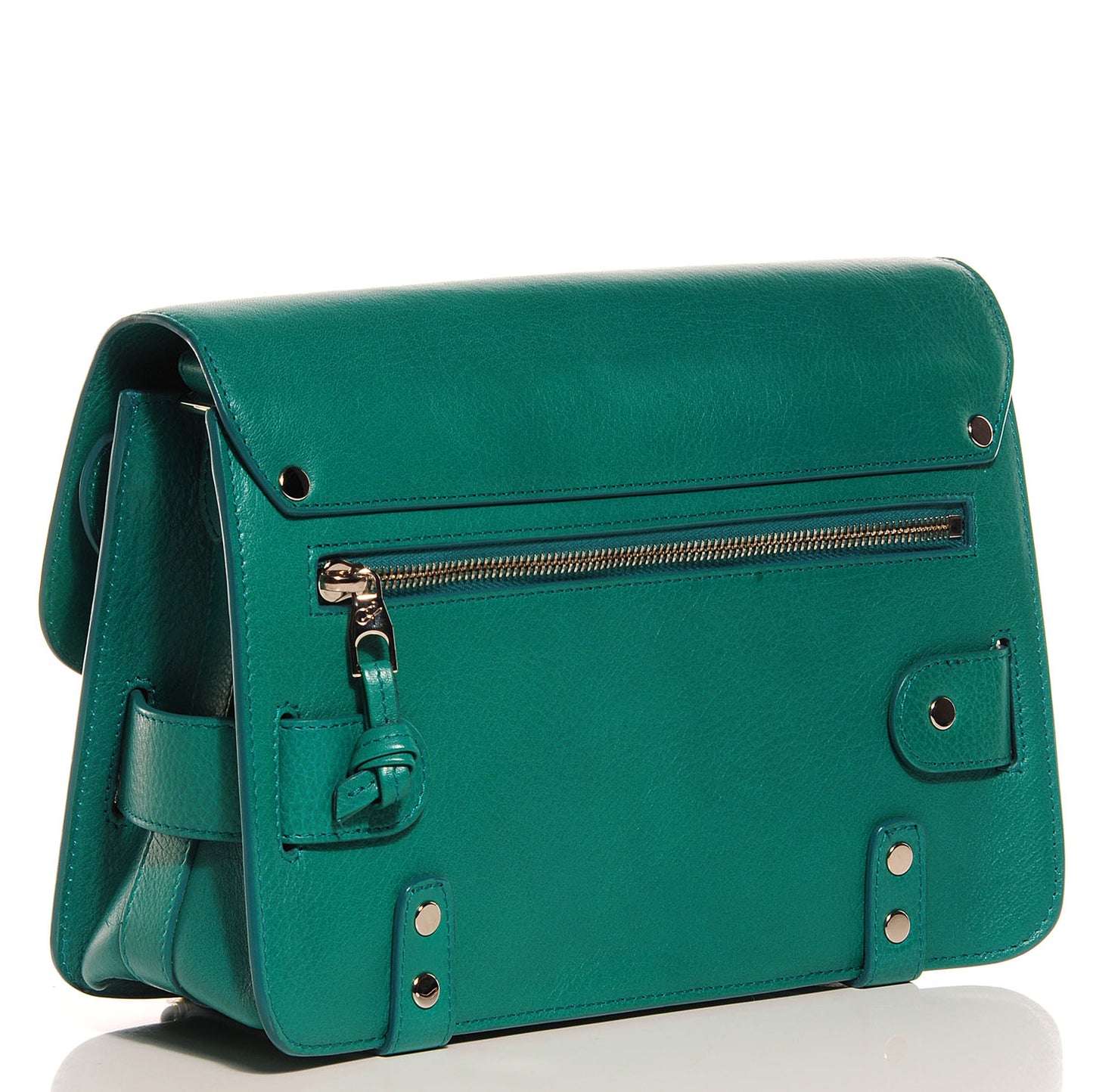 Calfskin PS11 Classic Shoulder Bag Emerald