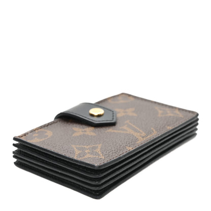 Louis Vuitton Monogram Gusset Card Holder Black 4 of 8