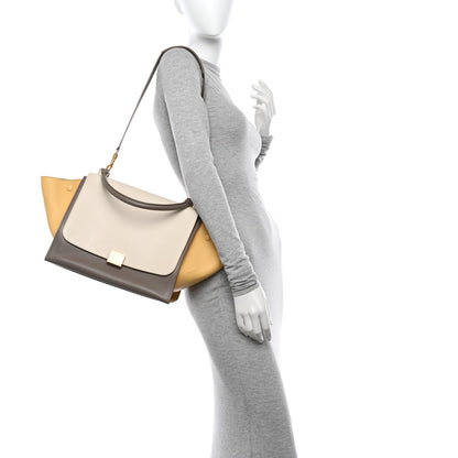 Celine Smooth Calfskin Medium Tri-Color Trapeze Butter 2 of 12