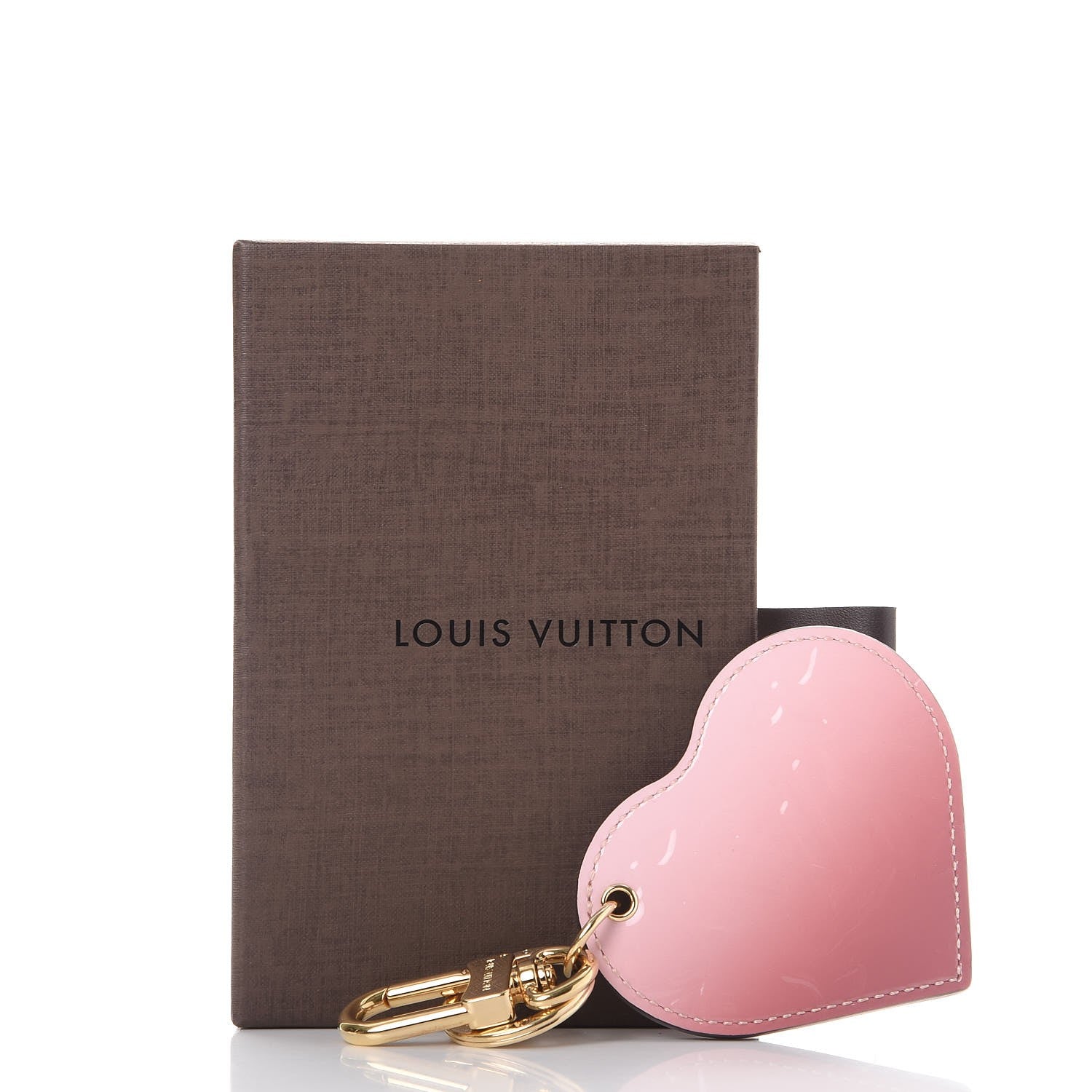 Louis Vuitton Vernis Degrade Heart Bag Charm Pink 7 of 7