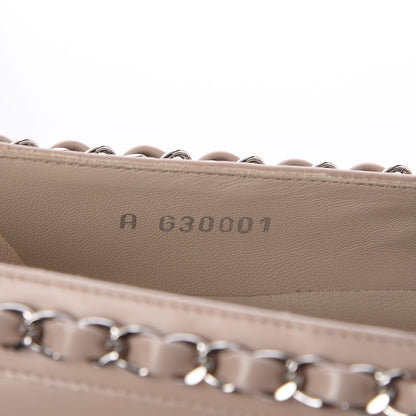 Chanel Calfskin Chain Mocassin Loafers 35 Beige 8 of 8