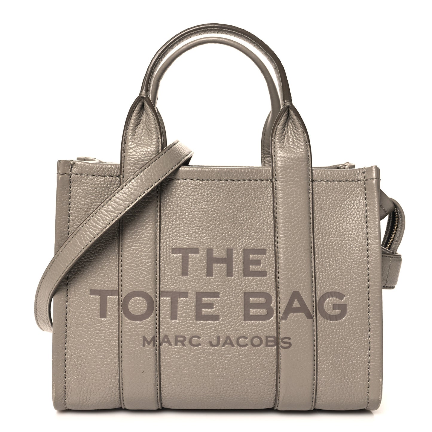 Grained Calfskin Small The Tote Bag Cement