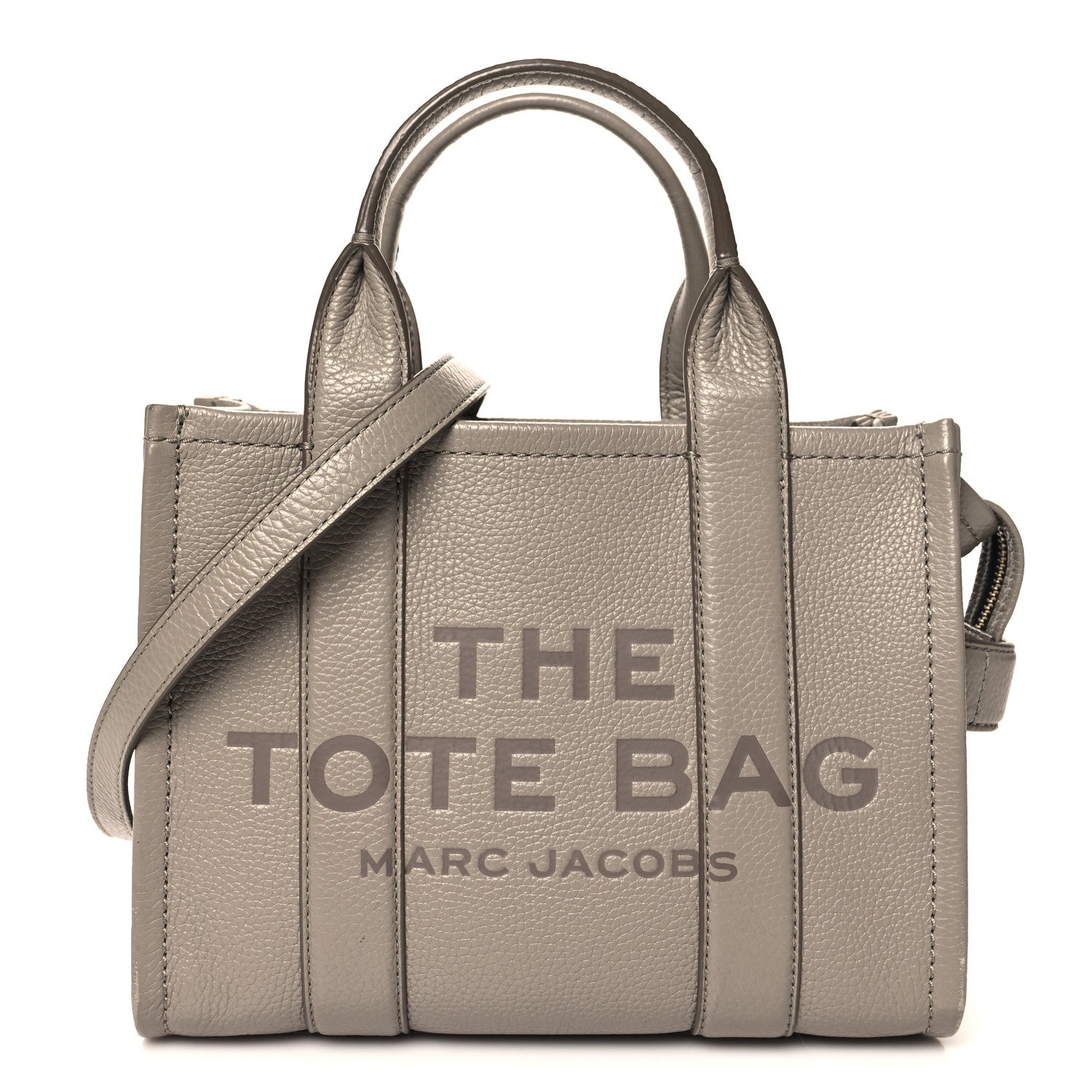 Marc Jacobs Grained Calfskin Small The Tote Bag Cement 1 of 12