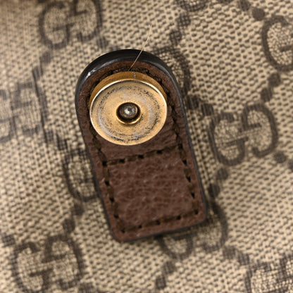 Gucci GG Supreme Monogram Medium Ophidia Double Buckle Backpack Brown 43 of 43
