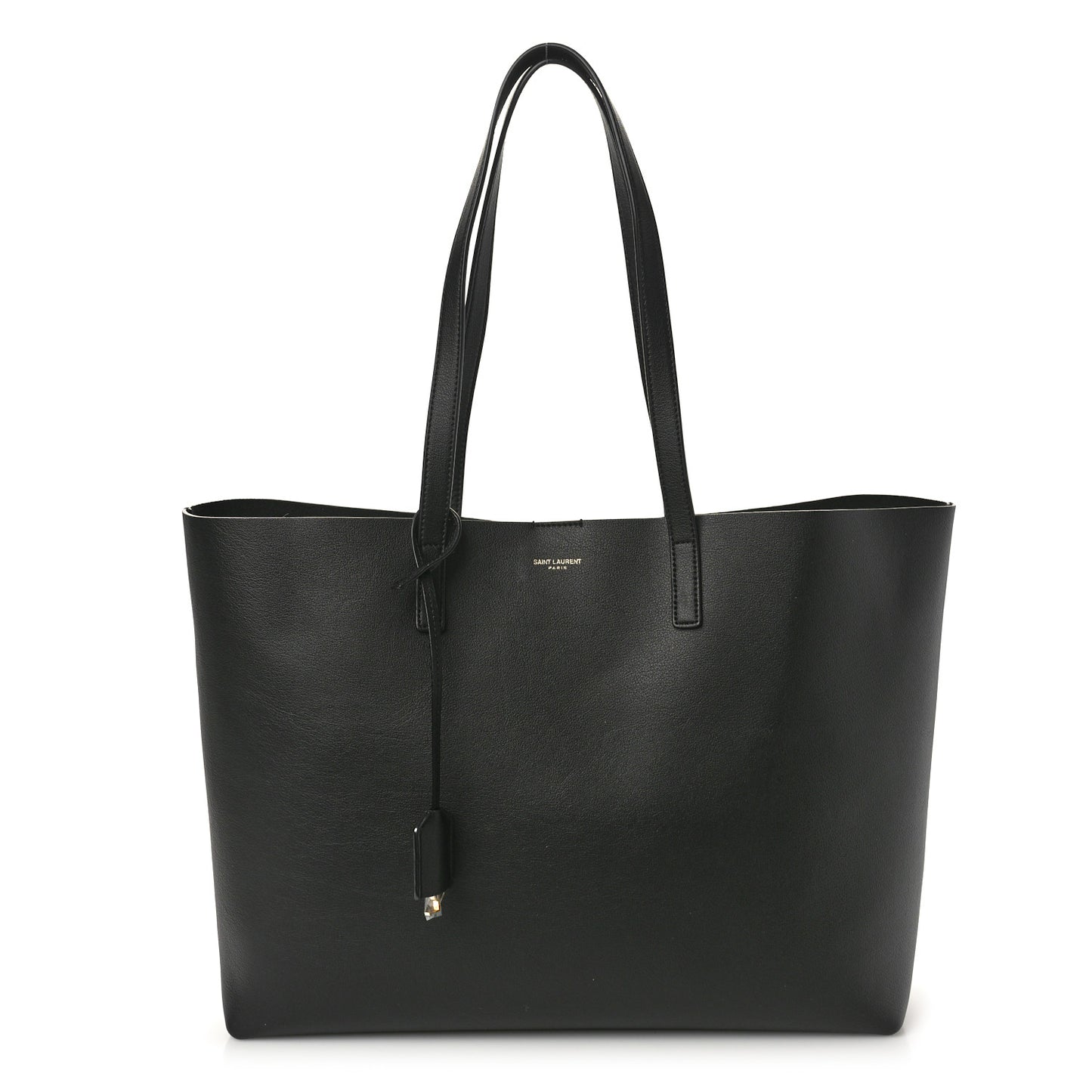 Calfskin Large Shopping Tote Black