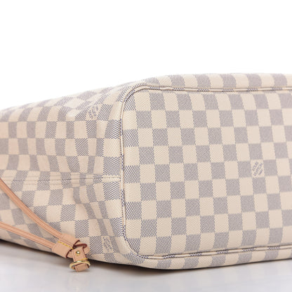 Louis Vuitton Damier Azur Neo Neverfull MM Rose Ballerine 6 of 10